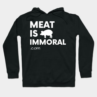 Meat Is Immoral - Pig Hoodie